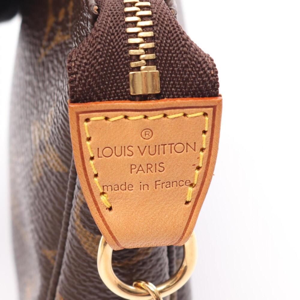 LOUIS VUITTON Brown Monogram Leather Pochette Mini Bag - Picture 4 of 6